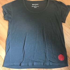 Pure Barre/Beyond Yoga gray T shirt sz. Small